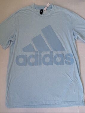 Like new Adidas Women’s  Light Blue Logo Tee never worn